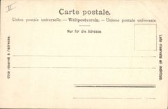 Postal Reloj Bern Cuadrante y mecanismo de la Vuelta del Reloj