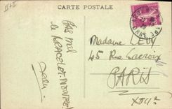 Postal Reloj Alpaca el cuadrante Lerot