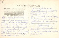 Postal Reloj astronómico la catedral Beauvais