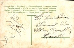 CPA Fantaisie Fleurs Enfant Poisson