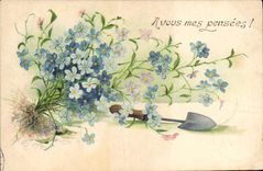 CPA Fantaisie Fleurs 