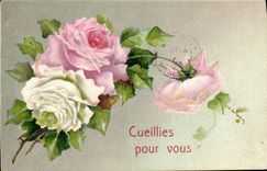 CPA Fantaisie Fleurs 