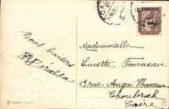 Vintage Postcard Fantasy Flowers Children Clover Headstock