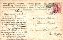 CPA Fantaisie Fleurs Oiseaux