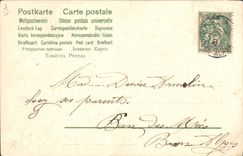 Vintage Postcard Fantasy Flowers Woman Lily of the valley