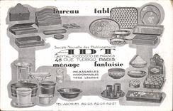 Vintage Postcard Publicite Baker Representing Street Frederic Chevillon Marseilles Jouets Office Spares