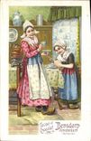 Vintage Postcard Publicity Cocoa and chocolate Bensdorp Amsterdam Holland Children