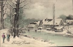 CPA Fantaisie Bonne annee