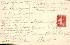 CPA Fantaisie Bonne annee