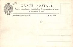 Postal Barco Guerra Ilustrador Haffner Cruceros de 10000 barriles modelo Tourville