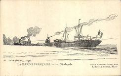 CPA Bateau Illustrateur Haffner Chalands 