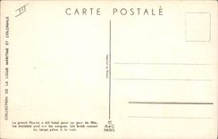 Vintage Postcard Boat Haffner Illustrator the great bulwark Sailing ships