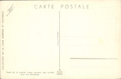 Vintage Postcard Boat Illustrator Haffner current Yacht of the big class wind postponed with its spinnaker