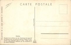 Vintage Postcard Boat Illustrator Haffner Galleon