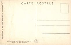 Vintage Postcard Boat Illustrator Haffner Latin Schooner of the loose big class running