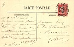 Vintage Postcard Antibes Headlight the Headlight and the Semaphore the extreme Point of the Cape