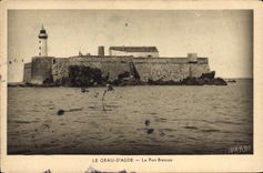 CPA Phare le Grau d'Agde Le fort Brescou