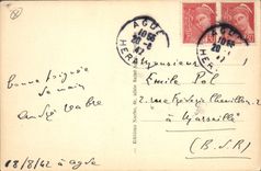 Vintage Postcard Headlight Grau of Agde strong Brescou