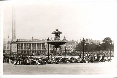 Vintage Postcard Militaria Paris Fusillade Places Harmony