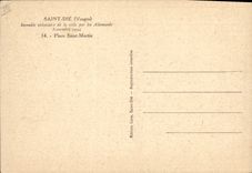 CPA Militaria Saint Die Incendie volontaire de la ville par les Allemands Novembre 1944 Place Saint Martin