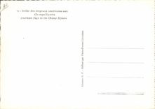 Vintage Postcard Militaria Paris Ravelled of the American flags at the Champs Elysées