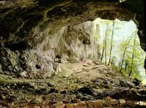 Modern Postcard Militaria St Agnan in Vercors the entry of the cave To shine it Center speleo Destruction of the military hospital