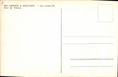 Vintage Postcard Militaria Of His has Belfort the ruins of the Wearing of Toulon