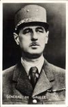 Vintage Postcard General Militaria de Gaulle