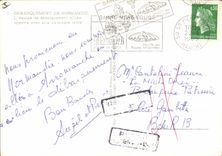 CPM Militaria Debarquement en Normandie L'equipe de debarquement alliee apporte avec elle sa propre jetee