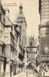 CPA Horloge Rouen Rue de la Grosse horloge