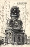 Vintage Postcard Clock Nantes Belfry of the church co. Cross