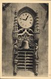 Vintage Postcard Feurs Clock Jacquemard of the church Notre Dame