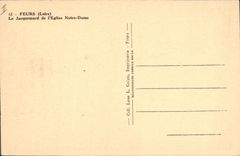 Vintage Postcard Feurs Clock Jacquemard of the church Notre Dame