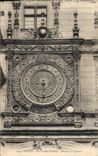 Vintage Postcard Gross Clock Details of the Rouen dial