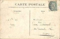 Vintage Postcard Folklore Donkey Mule SIGNAL