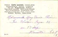 Vintage Postcard Fantasy Flowers the Rose Woman