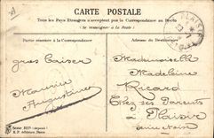 Automobile Vintage Postcard Fantasy Flowers Children