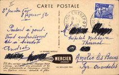 CPA Folklore Vin Vendange Champagne Mercier Epernay Gros foudre