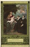 CPA Publicite Chocolaterie d'Aiguebelle Van Dyck Vierge au donateur