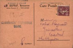 CPA Publicite Fourneau a gaz Super Etna Agram Rue de l'Aqueduc Paris 10eme 