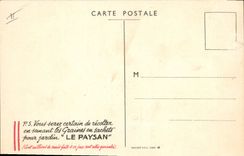 CPA Publicite Reine de Paris 1937 La Paysan