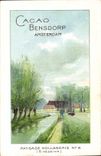 Vintage Postcard Publicity Cocoa Bensdorp Dutch Landscape