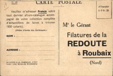 CPA Publicite Cecile Sorel dans les gorges de la Cliffa pres d'Alger Algerie Laines de la Redoute Moutons