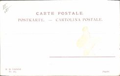 Vintage Postcard Fantaisie Illustrator Two brains a thought Fishes