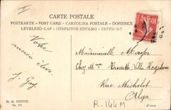 Vintage Postcard Fantasy Illustrator Child wife Lambs