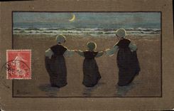 Vintage Postcard Fantasy Illustrator Children Folklore