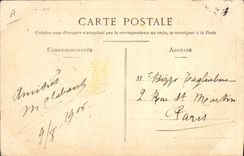 Vintage Postcard Fantasy Illustrator Xavier Sager With innocent the full mouth