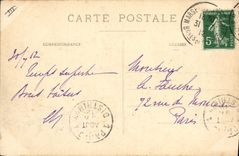 Vintage Postcard Headlight Marseilles Island of the Castle of Yew Seen taken of the terrace of the keep