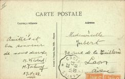 Vintage Postcard Headlight St Nazaire Boats