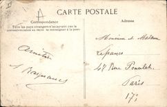 CPA Phare Le Treport Tempete d'Equinoxe